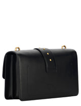 Sac à bandoulière Pinko Love Bag Icon Seta en cuir noir