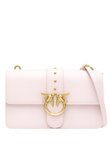 Sac à bandoulière Pinko Love Bag Icon Seta en cuir noir